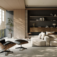 Conception d'intérieur de villa de luxe moderne, personnalisation complète de la maison, projet de décoration intérieure pour hôtel, villa, appartement