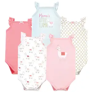 Newborn Clothes Print 1 Piece Bodysuit Toddler Kids Short Sleeve Baby Bodysuit Baby Clothes