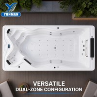 YUNMAN Spa de nage extérieur de luxe moderne avec système de contrôle Balboa, piscine à contre-courant et hydromassage pour maison, hôtel et villa