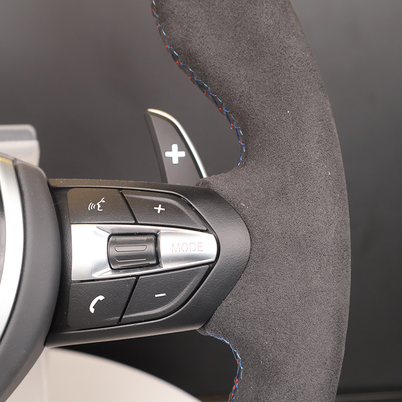 Custom Suede Performance Steering Wheel (BMW Fitment), photo 6