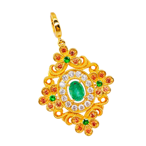 Colgante Moderno de Plata 925 con Circonita de UM Jewelry, con Baño de Oro de 18K, Certificado NGTC, Unisex, para Uso Diario, Regalo de Aniversario de Bodas - Product Image 3