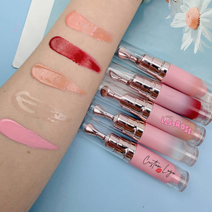 Gloss à lèvres végétalien mignon avec applicateur massant, non collant, finition ultra brillante, à base de plantes, marque privée - Product Image 2