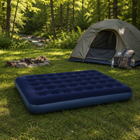 Matelas Gonflable en PVC Floqué avec Pompe Intégrée pour la Maison, la Chambre d'Invités et le Camping - Vente en Gros Usine