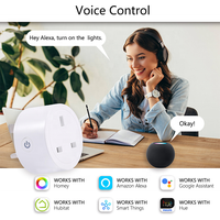 Bilihondim UK Zigbee Plug Dimmer 200W 1 canal compatible Google Assistant Contrôle de la maison intelligente Installation facile Sans fil