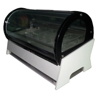 Mini taille avec verre creux à base de marbre avec ventilateur de chauffage refroidissant la machine à crème glacée commerciale