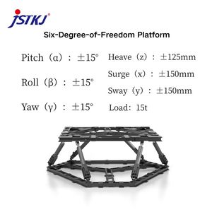 Platform gerak dinamis 6-DOF untuk taman tema rehabilitasi neurologis yang terinspirasi tempat tidur gerakan dengan komponen Motor inti & PLC - Product Image 4