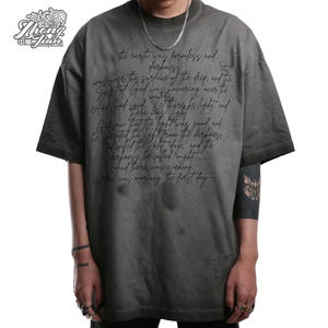 Offre Spéciale de singe lavé à l'acide t-shirts personnalisés imprimés dogital pour hommes - Product Image 3