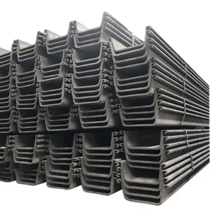 Precio bajo laminado en caliente SY295 SY390 pila de chapa de acero pilas de chapa de acero en forma de U para la construcción de edificios