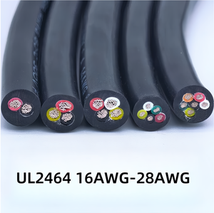 Merekomendasikan kabel standar Amerika kawat kabel tahan aus ramah lingkungan 26 28AWG 9Core UL2464 kabel dan kabel tahan rendah
