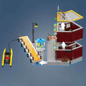 <span class=keywords><strong>Precio</strong></span> al por mayor Seaside Hotel ensamblar ladrillos regalos para niños Street View Set NO.Christmas Cottage para niños juegos <span class=keywords><strong>de</strong></span> bloques <span class=keywords><strong>de</strong></span> construcción - Product Image 6