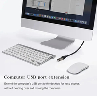 Câble d'extension USB 2.0 mâle à femelle câble d'extension USB 3.0 à vitesse rapide câble étendu pour ordinateur portable PC USB A extension