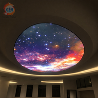 Plafond extensible translucide imprimé sur mesure avec motif galaxie pour la décoration de Majlis
