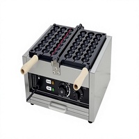 Machine commerciale électrique à brochettes chaudes et gaufres aux œufs avec contrôle de la température et minuterie pour la vente ambulante et la préparation alimentaire
