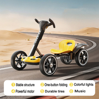 Nouveau modèle de kart électrique pour enfants, alimenté par une batterie 6V, avec musique et lumières LED, kart pour enfants