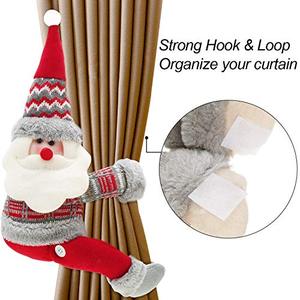 Plush Doll Christmas Window Curtain <b>Tieback</b> and Buckle Decoration for Home Party Hotel Use-Gift - Product Image 4
