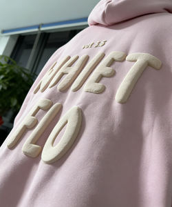 Sweat à capuche unisexe surdimensionné en coton, style <span class=keywords><strong>anime</strong></span>, grande taille, avec logo imprimé 3D en mousse personnalisé, pour homme, idéal pour l'hiver - Product Image 3