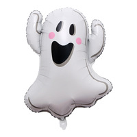 Grands ballons transfrontaliers en aluminium fantôme citrouille pour décorations de fête d'halloween en gros disponibles