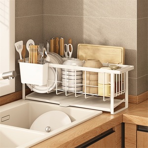 Modern Kitchen Drain Rack Sink Side Dish Rack Narrow <b>Small</b> Integrated <b>Storage</b> Rack for Towels Standing Type <b>Box</b> - Product Image 1