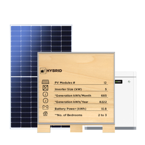 Goodwe อินเวอร์เตอร์พลังงานแสงอาทิตย์5KW ไฮบริดเฟสเดียวพร้อมแบตเตอรี่เก็บพลังงาน10.8KWH และระบบติดตั้งที่ออกแบบมาสำหรับครัวเรือน - Product Image 1
