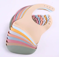 Bavoirs pour bébés en silicone de qualité alimentaire sans quantité minimale de commande Expédition rapide