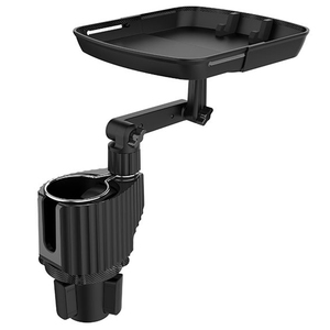 Porte-gobelet multifonctionnel <span class=keywords><strong>4</strong></span> en 1 pour voiture, extensible, réglable, détachable, plateau pour aliments, table, support pour téléphone. - Product Image 2