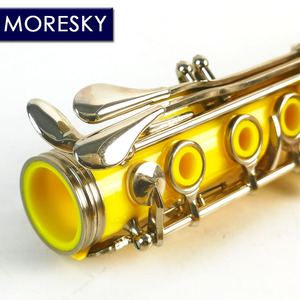 คลาริเน็ต MORESKY รุ่น Bb 17 คีย์ ตัวเครื่องทำจากวัสดุ ABS ผิวเคลือบนิกเกิลซิลเวอร์ รุ่นปรับแต่งพิเศษ Sib E105 - Product Image 5