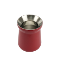 Beauchy Tasse à thé isolante de 8oz en acier inoxydable Tasse à café en métal 304 avec filtre cuillère à paille Tasse à bière