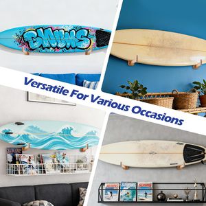 Ensemble de 4 crochets muraux horizontaux pour planches de <span class=keywords><strong>surf</strong></span> en bois, pour l'affichage des planches, accessoires de <span class=keywords><strong>surf</strong></span> - Product Image 5