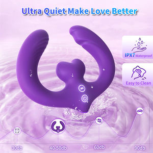 Bestseller Lesbische Vibratoren Sexspielzeug für Frauen Weibliche Masturbation G-Punkt Klitoris Vibrator Erwachsenenspielzeug <span class=keywords><strong>Dildo</strong></span> - Product Image 3