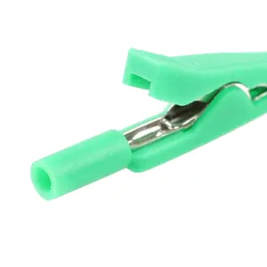 10A / 30vac-60vdc 5Colors 3pcs1PC Insulated Crocodile Clip With 2mm Jack In-line Probe Medical Electrode Clip