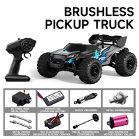 Huvelon 1/18 Skala Penuh Proporsional 4WD Brushless Kelas Hobi RC Buggy Off Road 2.4GHz Lampu Depan LED