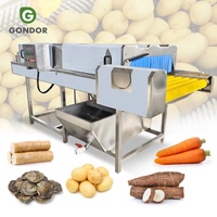 Fruit- en groentewas- en schilmachine voor cassave, radijs en andere groenten, geschikt voor kleine boeren (hot sell)