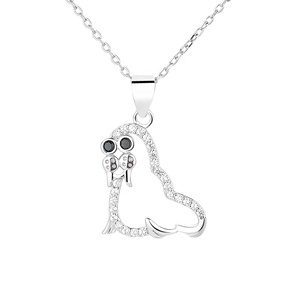 プレミアムジュエリースターリングシルバー925かわいい動物ペンギンペンダントネックレス女の子のためのDestinyジュエリー - Product Image 4