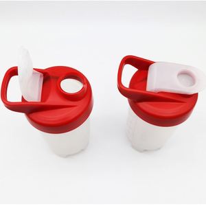 Bouteille de shaker pour boisson protéinée avec logo personnalisé, sans BPA, pour le sport - Product Image 4