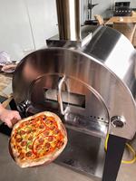 Four à pizza au bois tout en acier inoxydable four à pizza au gaz extérieur