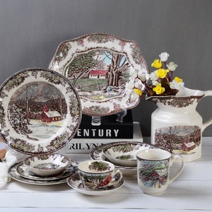 Juego de Vajilla Clásico de Cerámica Vintage, Estilo Jazz Manor, a Precio Económico - Product Image 2