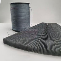 Moustiquaire plissée en polyester de haute qualité, résistante aux insectes, pour portes et fenêtres, installation facile