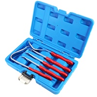HTL – Kit de 5 outils de démontage de garnitures automobiles, en alliage d'aluminium et acier au carbone, poignées souples, robustes, finition miroir
