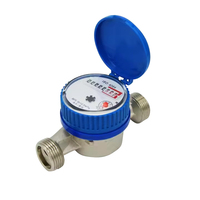 Factory Price Manufacturer Dry Type DN15 Brass Shell Class B Single Jet Water Meter