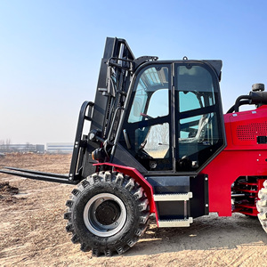 Chất lượng cao 3 tấn 4WD DIESEL xe nâng off-road bánh xe tải với phía sau bánh xe chỉ đạo cho địa hình gồ ghề - Product Image 2
