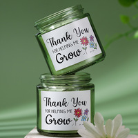 Bougie parfumée en cire de soja de marque privée, senteur intense, pour la maison, le spa, les moments de détente et de soins personnels.