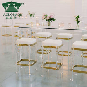 Meuble <span class=keywords><strong>bar</strong></span> <span class=keywords><strong>tabouret</strong></span> haut fantôme acrylique transparent avec coussin - Product Image 2