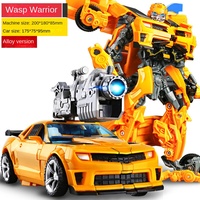 Juguete Transformable Transfronterizo para Niños, Modelo de Dinosaurio Robot de 7ª Generación, Estilo Auto, Edición Metálica