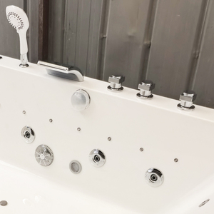 Jacuzzi Blanco para 2 a 4 Personas, 1800 mm, con Cuatro Almohadas, Acrílico, Hidromasaje, Spa, Bañera <span class=keywords><strong>de</strong></span> Hidromasaje Independiente para Adultos - Product Image 5