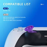 Joystick analogique interchangeable eXtremeRate Bâtons EDGE personnalisés Bâtons de pouce interchangeables pour manette PS5 PS4