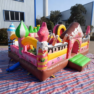 Château gonflable personnalisé écologique en PVC de 0,55 mm d'épaisseur avec toboggan, capacité de 500 kg, <span class=keywords><strong>pour</strong></span> 5 à 20 personnes, idéal <span class=keywords><strong>pour</strong></span> les anniversaires d'enfants - Product Image 5