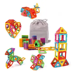Настраиваемые экологически чистые красочные детские развивающие игрушки 3d Строительные блоки наборы сильных магнитных строительных блоков игрушки для детей