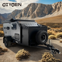 Mini-remorques de voyage de luxe pour le camping en plein air, remorques utilitaires pour les campeurs tout-terrain