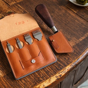 Sacoche d'épaule portable légère et étanche en cuir pour ciseaux et outils – Étui pour ciseaux de taille-haie - Product Image 3