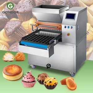 Industrial <b>Cupcake</b> Muffin Automatic <b>Paper</b> Cake Paste Depositor Batter Dispenser Machine Line - Product Image 1